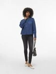 Vero Moda Hemdbluse VMISELLE L/S SHIRT WVN BTQ lange B&uuml;ndchen, Ton-in Ton