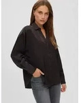 Vero Moda Langarmbluse VMMIRO LS SHIRT WVN NOOS Kunstfaser, regular fit