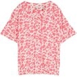 TOM TAILOR Kurzarmbluse H bunt,Casual,Viskose,Floral,Rundhals,Kurz,Regular Fit