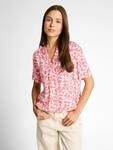 Klassische Bluse TOM TAILOR "Regular", Damen, Gr. 36, rosa (coral pink ginkgo