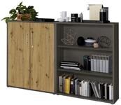 BMG M&ouml;bel Aktenschrank Office Edition Schrankwand 1 niedrig abschlie&szlig;bar, in