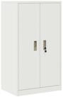 vidaXL Stauraumschrank vidaXL Aufbewahrungsschrank Wei&szlig; 60 x 40 x 105 cm Stahl