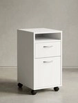 KADIMA DESIGN Rollcontainer Rollcontainer WL5.901 Wei&szlig; 33x63x38 cm
