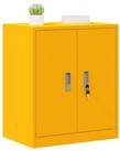 vidaXL Aktenschrank 60 x 40 x 70 cm Aufbewahrungsschrank mit Speicher Senfgelb