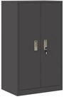 vidaXL Aktenschrank 60 x 40 x 105 cm Aufbewahrungsschrank mit Speicher Schwarz