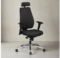 KADIMA DESIGN B&uuml;rostuhl B&uuml;rostuhl SPM1.279 Schreibtischstuhl Stoff Schwarz