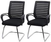 MCW Besucherstuhl MCW-K51 (Set), Inklusive Fu&szlig;bodenschoner, Abgerundete Ecken...