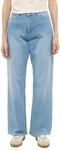 Weite Jeans MUSTANG "Damen Style Madison Wide", Damen, Gr. 25, L&auml;nge 30, blau...