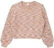 Strickpullover S.OLIVER JUNIOR, M&auml;dchen, Gr. 134/140, bunt (soft beige), Strick,