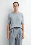 comma Strickpullover Halbarm-Pullover aus Wolle / Rundhals
