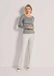 MADELEINE Langarmshirt Langarmshirt mit Rundhals & Kaschmir Softes Oberteil zum