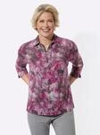 Poloshirt CLASSIC "Poloshirt", Damen, Gr. 38, rosa (malve, hellgrau, bedruckt), 95%
