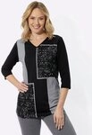 Sieh an! T-Shirt Longshirt 3/4-Arm