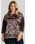 TOM TAILOR PLUS 3/4-Arm-Shirt T-Shirt (im Einserpack) Plus Size - Langarmshirt...