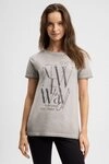 SOCCX Rundhalsshirt aus Baumwolle grau