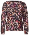 CECIL Langarmshirt AOP Shirt With Tape braun L (42)