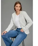 Laura Scott Kurzblazer femininer Stil, aus Polyester und Baumwolle, mit...