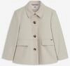 Jackenblazer CINQUE "CILOTTE", Damen, Gr. 34, beige (wei&szlig;), Web, Obermaterial: 90%