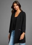 Longblazer LAURA SCOTT, Damen, Gr. 36, schwarz, Jersey, Obermaterial: 95% Polyester,