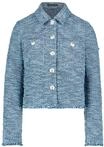 Jackenblazer BETTY BARCLAY "Blazer-Jacke langarm", Damen, Gr. 36, grau (grau,