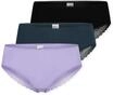 Brasilslip SCHIESSER "Modern Multipacks", Damen, Gr. 36, Single Jersey, lila (919,