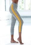 7/8-Leggings BENCH. LOUNGEWEAR, Damen, Gr. 36/38, N-Gr, gelb (kariert, curry),