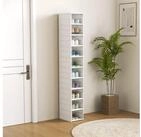 HOMCOM Schuhbox 10 St&uuml;ck stapelbare und faltbare Schuh-Organizer, schmal...