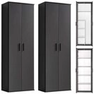 mokebo Schrank-Set Die Allzweckwaffe Mehrzweckschrank Aktenschrank Besenschrank...