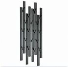 DanDiBo Wandgarderobe Wandgarderobe Mit Haken Wand Schwarz Metall Garderobe mit...