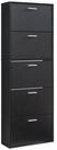 en.casa Schuhschrank &raquo;Sykkylven&laquo; Schuhkipper mit 5 Klappen 169 x 60 x 24 cm...