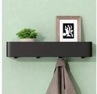 Mai & Mai Wandgarderobe Garderobenleiste mit Ablage und Wandhaken abgerundete...
