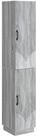 vidaXL Gartenlounge-Set Schrankset 2 stk. Sonoma-Grau Holzwerkstoff, (2-tlg)