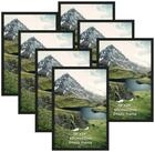 LuxusKollektion Bilderrahmen-Set Bilderrahmen 7er Set 40x60 Schwarz Aluminium...