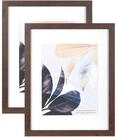 LuxusKollektion Bilderrahmen-Set Bilderrahmen Walnuss Holz 35,6x27,9cm 2er Set...