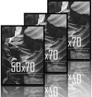 LuxusKollektion Bilderrahmen-Set Bilderrahmen 3er Set Holz MDF Fotorahmen...