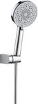 Deante Handbrause IVO Dusch-Sets, Punkt- - 3 Funktionen, Chrom