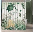 LuxusKollektion Duschvorhang Duschvorhang Schildkr&ouml;te Seepferdchen H160 x B160...