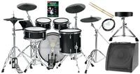 XDrum E-Drum DD-670 Mesh E-Drum Kit - mit echter HiHat und Holzkesseln, 15-St.,...