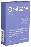 Medintim Kondome Oral Safe PU Vanilla (latexfreie Leckt&uuml;cher) Packung mit, 8...