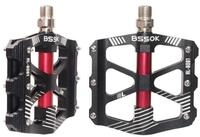 LuxusKollektion Plattformpedale MTB Pedale Aluminium CNC 9/16 Zoll Schwarz