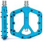 LuxusKollektion Plattformpedale MTB-Pedale Nylonfaser flach blau