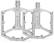 LuxusKollektion Plattformpedale Rennrad/MTB Pedale Flach 3 Lager Silber