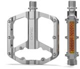LuxusKollektion Plattformpedale Fahrradpedale Aluminium MTB Silber mit...