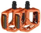 LuxusKollektion Plattformpedale MTB Pedale 9/16" CNC Alu Orange 3 Lager