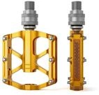 LuxusKollektion Plattformpedale Schnellwechsel-Pedal Aluminium Gold 9/16 Zoll