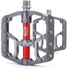 LuxusKollektion Plattformpedale MTB Pedale Aluminium 9/16" Titanfarbe