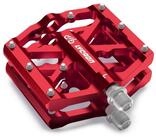 LuxusKollektion Plattformpedale Fahrradpedale MTB Alu CNC Rot 9/16'' 3Lg