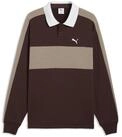 PUMA Sweatshirt T7 Relaxed Polo Sweatshirt mit Rundhalsausschnitt Herren