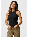 Fabletics Tanktop High Neck Rib mit integriertem BH gerippte Textur,...