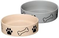 Ritzenhoff & Breker Futternapf Mika Dog Futtern&auml;pfe &oslash; 18 cm 2er Set, Steingut